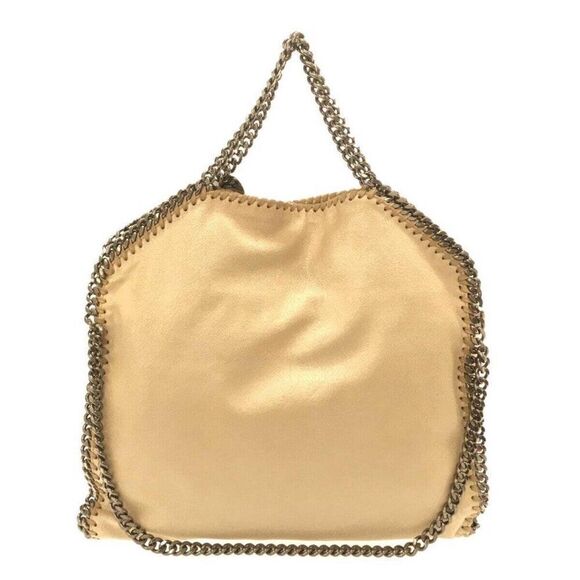 Stella McCartney Falabella Shaggy Deer Fold Over Cream Tote Bag - Picture 1 of 13